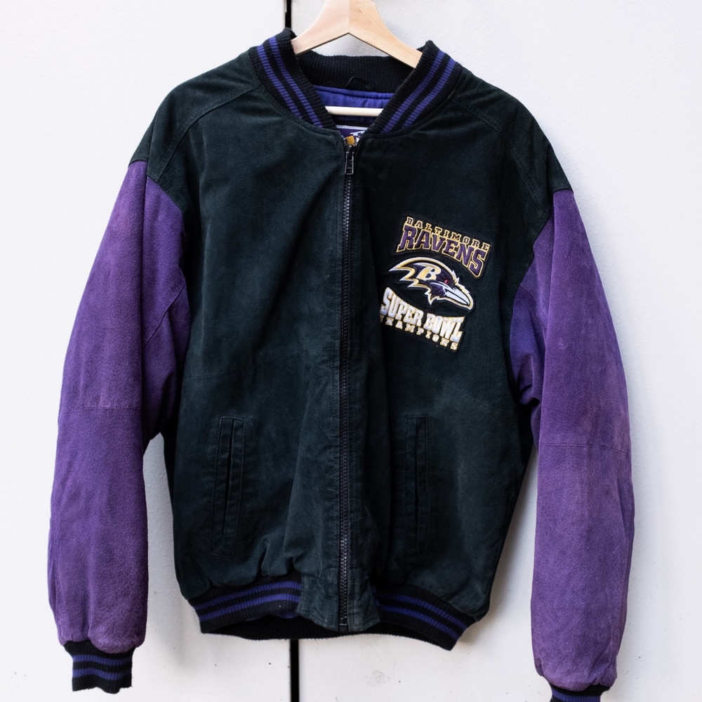 Size M Vintage Baltimore Ravens Super Bowl Jacket